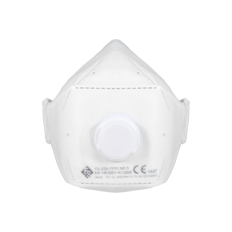 Półmaska filtrująca FS-223V FFP2 NR D<br>Do ochrony przed PM2,5 i PM10 - max 1 000% normy - obrazek 2
